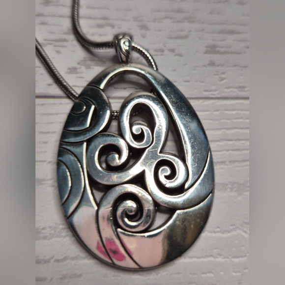 Brighton Mingle Swirl Silver Pendant Necklace - Picture 5 of 5